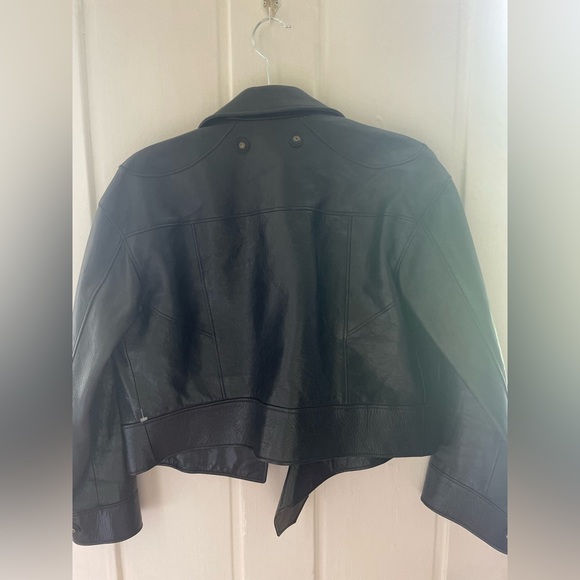 Perfect cropped Coach Leather Jacket - Picture 2 of 4